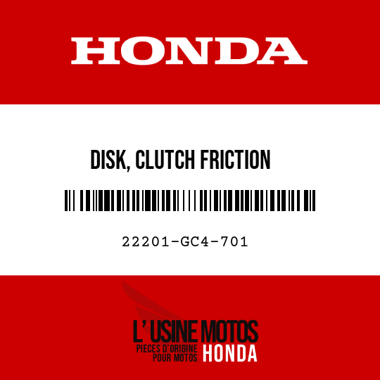 image de 22201-GC4-701 DISK, CLUTCH FRICTION