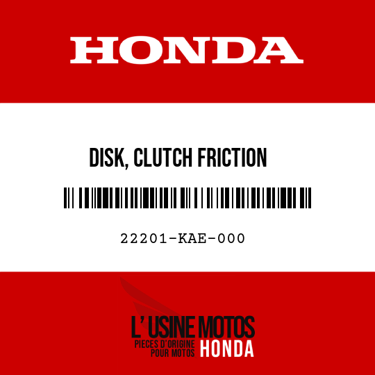 image de 22201-KAE-000 DISK, CLUTCH FRICTION