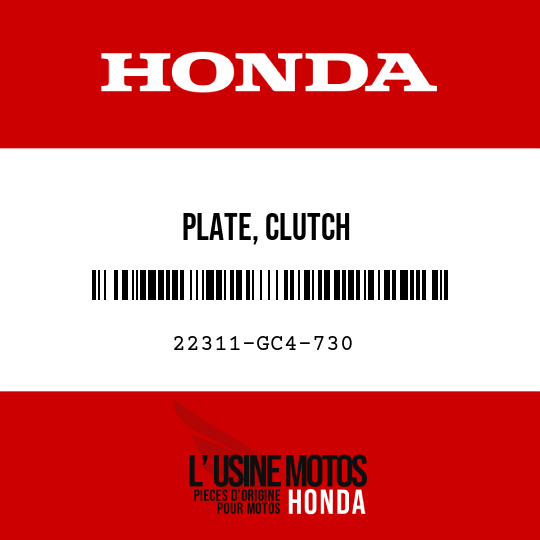 image de 22311-GC4-730 PLATE, CLUTCH