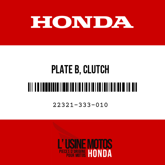 image de 22321-333-010 PLATE B, CLUTCH