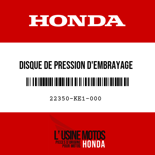 image de 22350-KE1-000 DISQUE DE PRESSION D'EMBRAYAGE