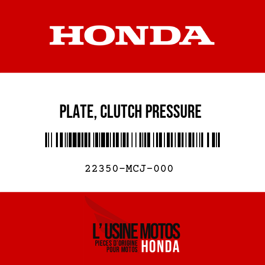 image de 22350-MCJ-000 PLATE, CLUTCH PRESSURE