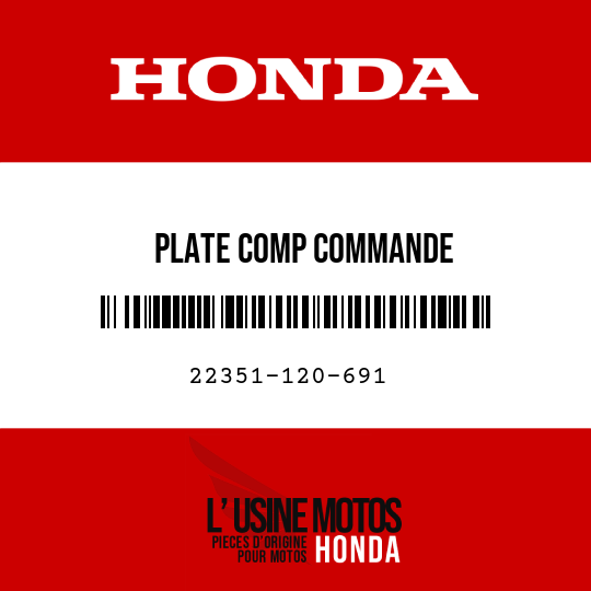 image de 22351-120-691 PLATE COMP COMMANDE