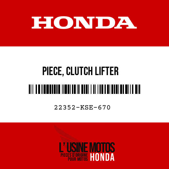image de 22352-KSE-670 PIECE, CLUTCH LIFTER
