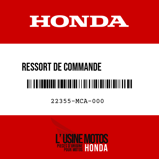 image de 22355-MCA-000 RESSORT DE COMMANDE           D'EMBRAYAGE