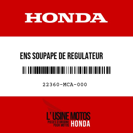 image de 22360-MCA-000 ENS SOUPAPE DE REGULATEUR    D'EMBRAYAGE