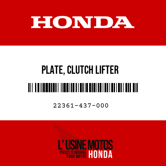 image de 22361-437-000 PLATE, CLUTCH LIFTER