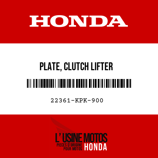image de 22361-KPK-900 PLATE, CLUTCH LIFTER
