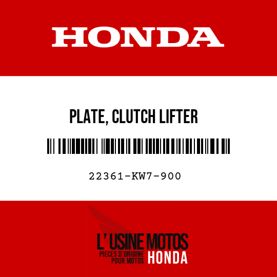 image de 22361-KW7-900 PLATE, CLUTCH LIFTER