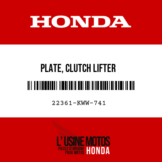 image de 22361-KWW-741 PLATE, CLUTCH LIFTER