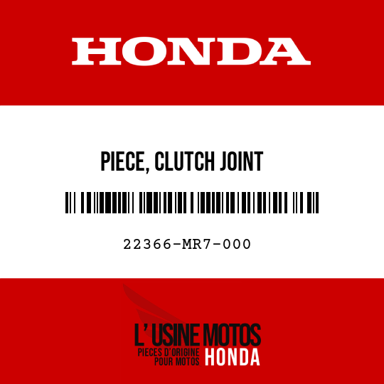 image de 22366-MR7-000 PIECE, CLUTCH JOINT