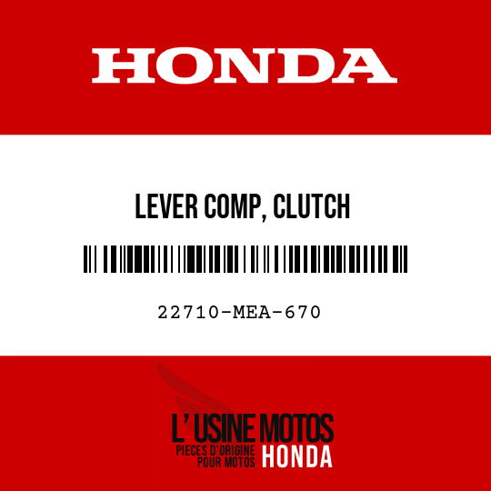 image de 22710-MEA-670 LEVER COMP, CLUTCH