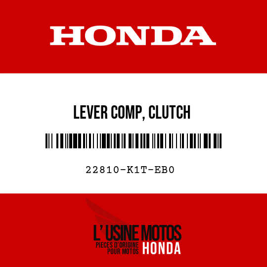 image de 22810-K1T-EB0 LEVER COMP, CLUTCH