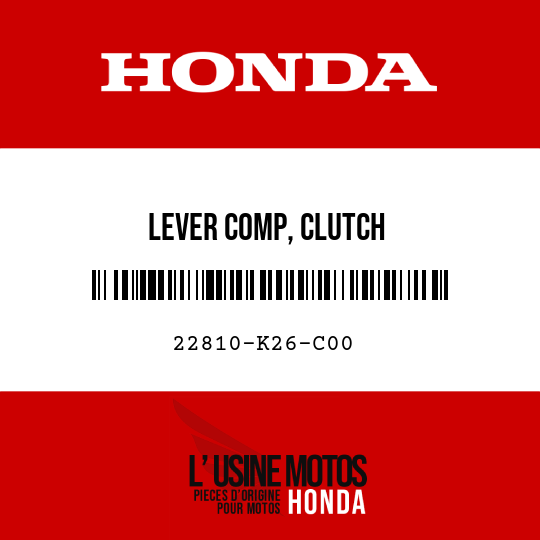 image de 22810-K26-C00 LEVER COMP, CLUTCH