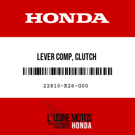 image de 22810-K26-G00 LEVER COMP, CLUTCH