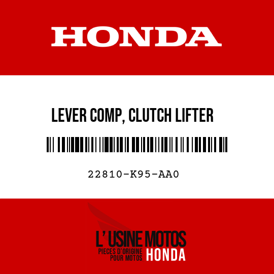 image de 22810-K95-AA0 LEVER COMP, CLUTCH LIFTER
