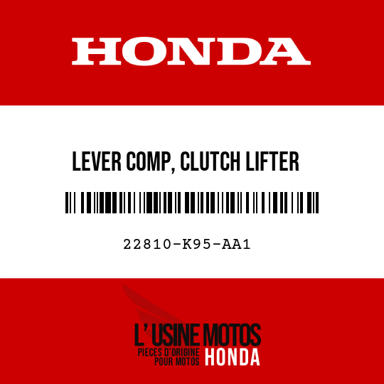 image de 22810-K95-AA1 LEVER COMP, CLUTCH LIFTER