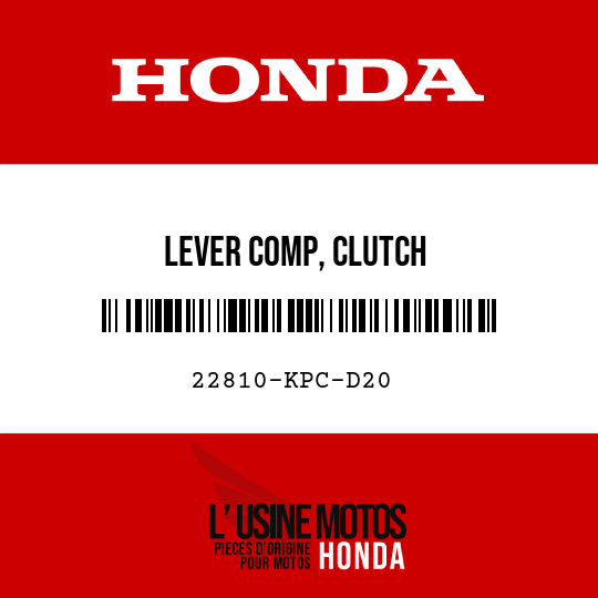 image de 22810-KPC-D20 LEVER COMP, CLUTCH