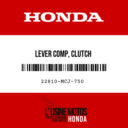 image de 22810-MCJ-750 LEVER COMP, CLUTCH