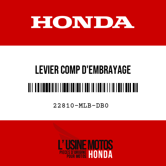 image de 22810-MLB-DB0 LEVIER COMP D'EMBRAYAGE