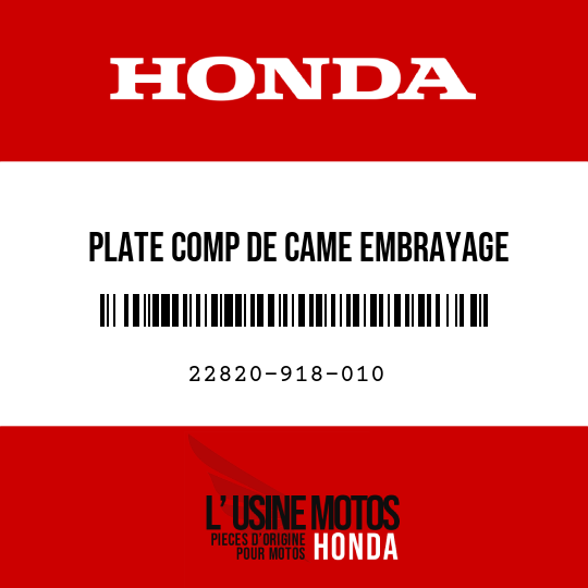 image de 22820-918-010 PLATE COMP DE CAME EMBRAYAGE