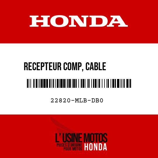 image de 22820-MLB-DB0 RECEPTEUR COMP, CABLE        D'EMBRAYAGE