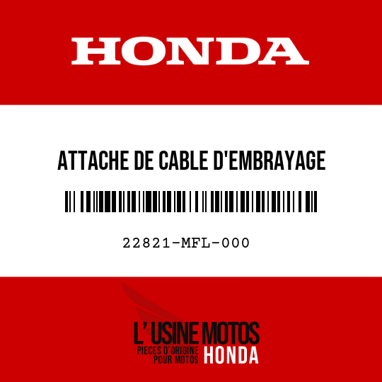 image de 22821-MFL-000 ATTACHE DE CABLE D'EMBRAYAGE