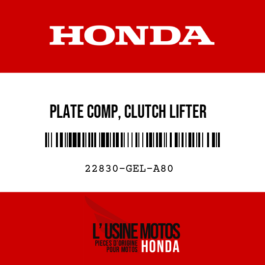 image de 22830-GEL-A80 PLATE COMP, CLUTCH LIFTER