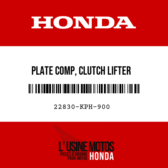 image de 22830-KPH-900 PLATE COMP, CLUTCH LIFTER