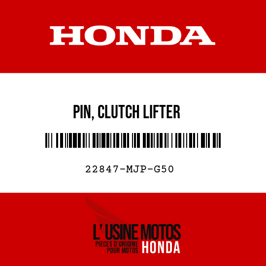 image de 22847-MJP-G50 PIN, CLUTCH LIFTER