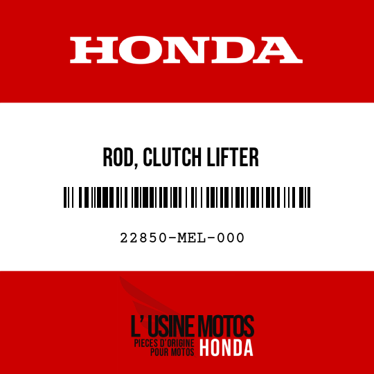 image de 22850-MEL-000 ROD, CLUTCH LIFTER