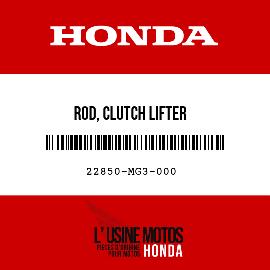 image de 22850-MG3-000 ROD, CLUTCH LIFTER