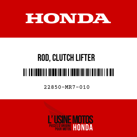 image de 22850-MR7-010 ROD, CLUTCH LIFTER