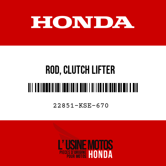 image de 22851-KSE-670 ROD, CLUTCH LIFTER