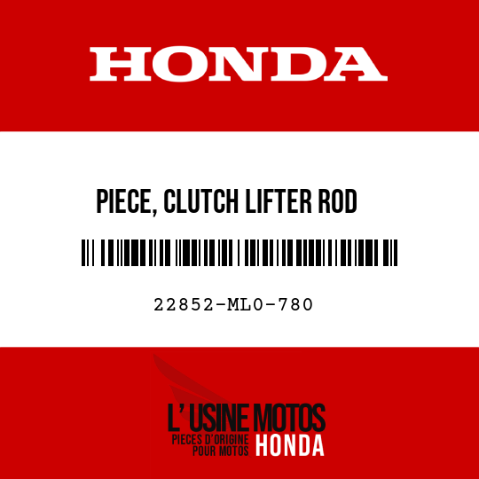 image de 22852-ML0-780 PIECE, CLUTCH LIFTER ROD