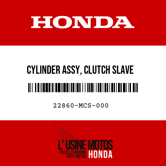 image de 22860-MCS-000 CYLINDER ASSY, CLUTCH SLAVE