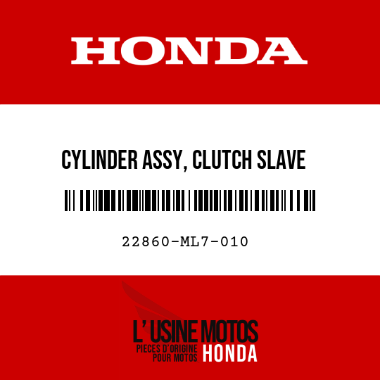 image de 22860-ML7-010 CYLINDER ASSY, CLUTCH SLAVE
