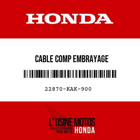 image de 22870-KAK-900 CABLE COMP EMBRAYAGE
