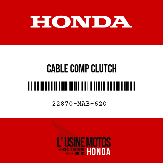 image de 22870-MAB-620 CABLE COMP CLUTCH