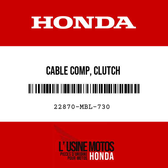 image de 22870-MBL-730 CABLE COMP, CLUTCH