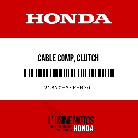 image de 22870-MER-R70 CABLE COMP, CLUTCH