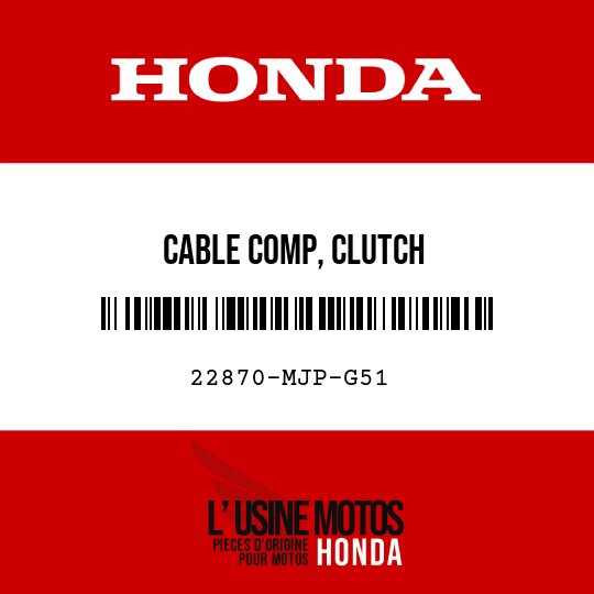 image de 22870-MJP-G51 CABLE COMP, CLUTCH