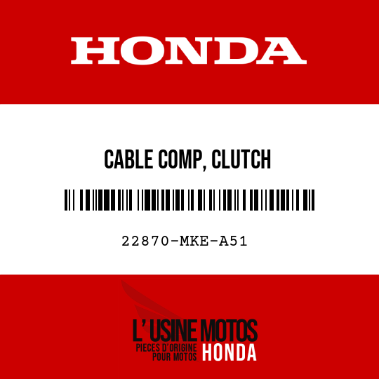image de 22870-MKE-A51 CABLE COMP, CLUTCH