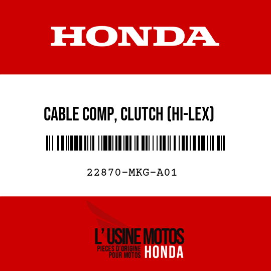 image de 22870-MKG-A01 CABLE COMP, CLUTCH (HI-LEX)