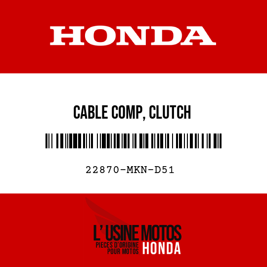 image de 22870-MKN-D51 CABLE COMP, CLUTCH