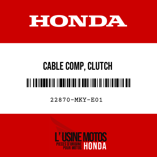 image de 22870-MKY-E01 CABLE COMP, CLUTCH