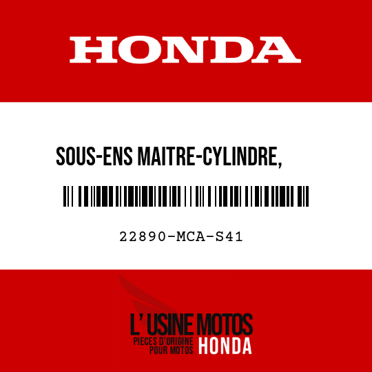 image de 22890-MCA-S41 SOUS-ENS MAITRE-CYLINDRE,    EMBRAYAGE (NISSIN)