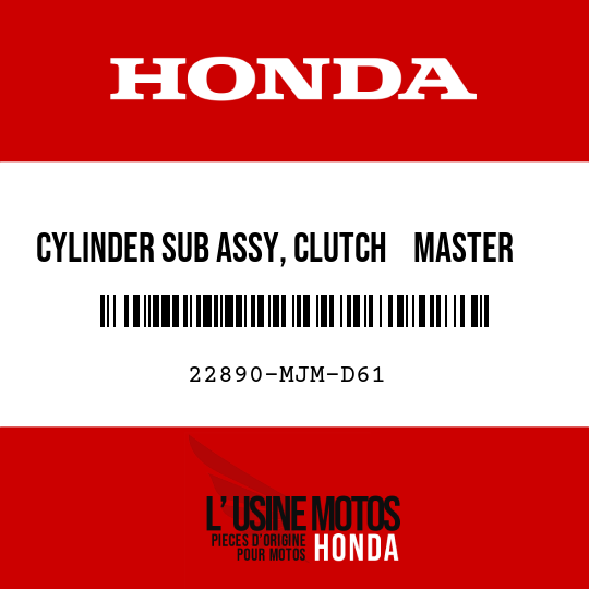 image de 22890-MJM-D61 CYLINDER SUB ASSY, CLUTCH    MASTER (NISSIN)