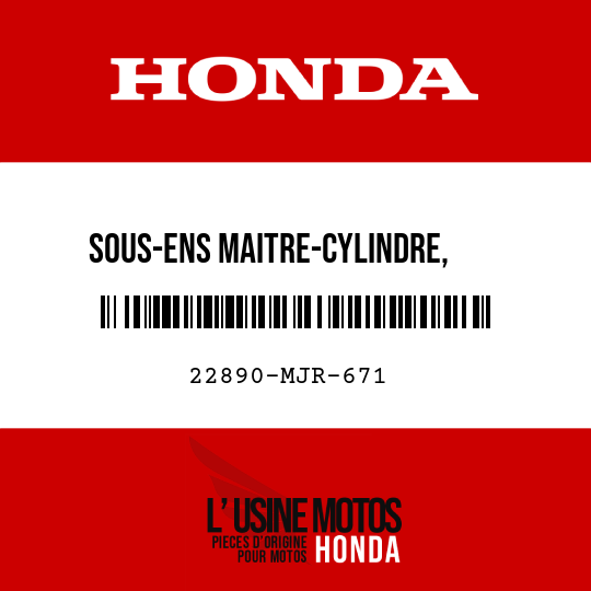 image de 22890-MJR-671 SOUS-ENS MAITRE-CYLINDRE,    EMBRAYAGE (NISSIN)