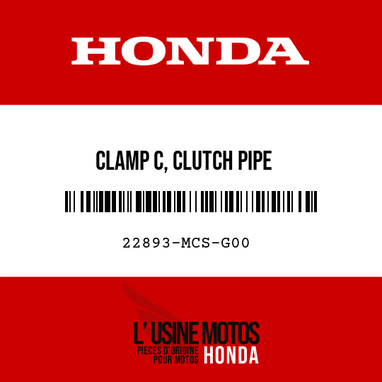 image de 22893-MCS-G00 CLAMP C, CLUTCH PIPE